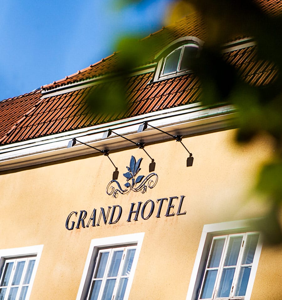 Fasad på på Grand Hotel i Alingsås